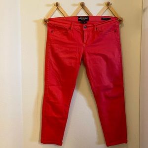 LUCKY BRAND red Capri jeans